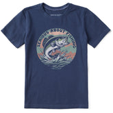 Kids Serious About Fishing Short Sleeve Crusher Tee