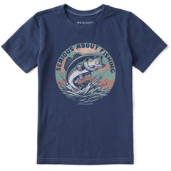 Kids Serious About Fishing Short Sleeve Crusher Tee