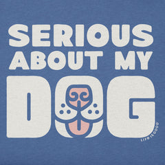 Men's Serious About My Dog Long Sleeve Crusher Tee