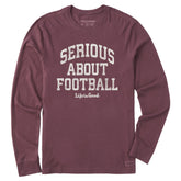 Men's Serious About Football Long Sleeve Crusher Tee