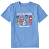 Kids Come Together Right Meow Short Sleeve Crusher Tee