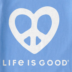 Kids Peace Heart Short Sleeve Crusher Tee
