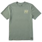 Men's Live Slow Die Old Turtle Mini Short Sleeve Crusher Tee