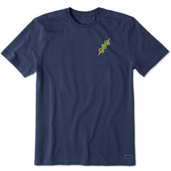 Men's Olive Stack Mini Short Sleeve Crusher Tee