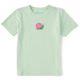 Kids Snail Mini Short Sleeve Crusher Tee