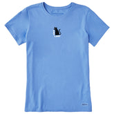 Women's Cat Lady Mini Short Sleeve Crusher Tee