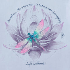 Women's Dragonfly Lotus Breathe Short Sleeve Crusher Vee