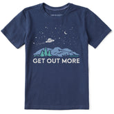 Kids Get Out More UFO Short Sleeve Crusher Tee