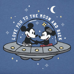 Men's Love You to the Moon and Back Short Sleeve Crusher Tee