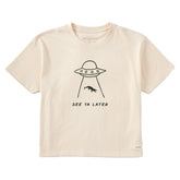 Women's Later Gator Saucer Short Sleeve Crusher Boxy Tee