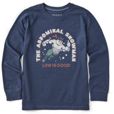 Kids Abdominal Snowman Action Hero Long Sleeve Crusher Tee