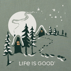 Men's Hill Cottages Long Sleeve Crusher Tee