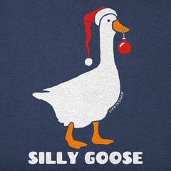Men's Silly Xmas Goose Long Sleeve Crusher Tee