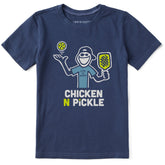 Kids Chicken N Pickle Jake Short Sleeve Crusher Tee