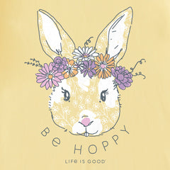 Kids Be Hoppy Flower Crown Short Sleeve Crusher Tee