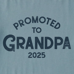 Men's Promoted to Grandpa 2025 Short Sleeve Crusher Tee