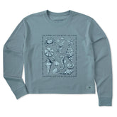 Women's Just Add Water Shells Long Sleeve Crusher Boxy Tee