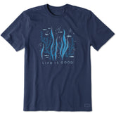 Men's Life is Good Underwater Short Sleeve Crusher Tee