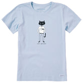 Women's Cat Person Short Sleeve Crusher Tee