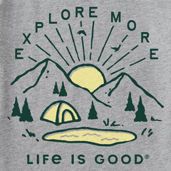 Kids Explore More Sunset Long Sleeve Crusher Tee