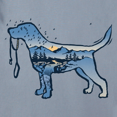 Men's Macro Micro Dogscape Short Sleeve Crusher-LITE Slim Fit Tee