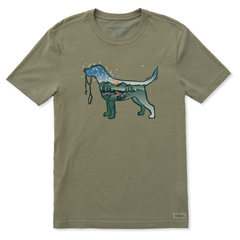 Men's Macro Micro Dogscape Short Sleeve Crusher-LITE Slim Fit Tee
