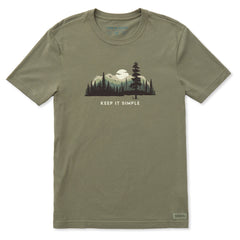 Men's Keep it Simple Evergreen Silo Short Sleeve Crusher-LITE Slim Fit Tee
