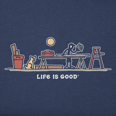 Men's Rocket & Jake Woodwork Vista Short Sleeve Crusher-LITE Slim Fit Tee