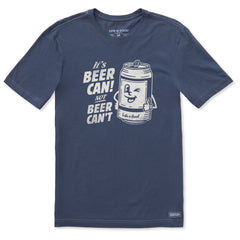 Men's Beer Can Short Sleeve Crusher-LITE Slim Fit Tee