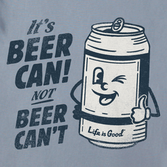 Men's Beer Can Short Sleeve Crusher-LITE Slim Fit Tee
