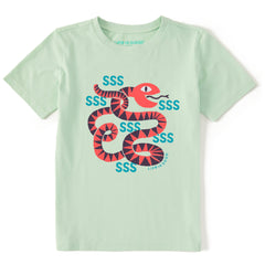 Kids Hissing Snake Short Sleeve Crusher Tee
