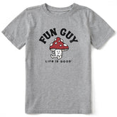 Kids Fun Guy Mushroom Short Sleeve Crusher Tee