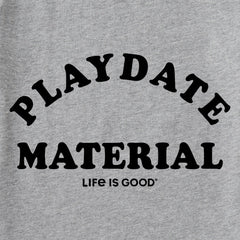 Kids Playdate Material Short Sleeve Crusher Tee