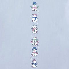 Women's Cute Snowmen Long Sleeve Crusher Tee