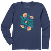 Women's Illuminated Wildflowers Long Sleeve Crusher Tee