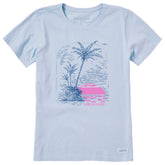 Women's Island Cove Sunset Short Sleeve Crusher Tee
