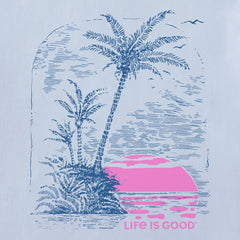 Women's Island Cove Sunset Short Sleeve Crusher Tee