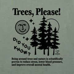 Men's Trees, Please! Long Sleeve Crusher Tee