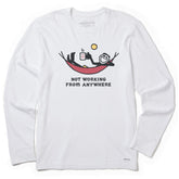 Men's Not Working Hammock Long Sleeve Crusher Tee