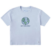 Women's Isn't She Lovely Earth Short Sleeve Crusher Boxy Tee