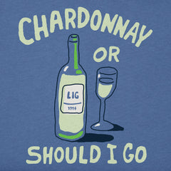 Women's Chardonnay or Should I Go Long Sleeve Crusher Tee