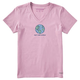 Women's Isn't She Lovely Earth Short Sleeve Crusher Vee