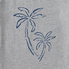 Men's Two Simple Palms Long Sleeve Crusher Tee