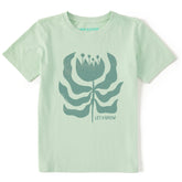 Kids Let it Grow Flower Short Sleeve Crusher Tee