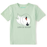 Kids Mama Swan Short Sleeve Crusher Tee