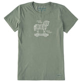 Women's Knock, Knock, Trojan Horse Short Sleeve Crusher Tee
