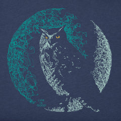 Women's Crescent Owl Short Sleeve Crusher Tee