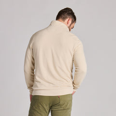 Men's Solid French Terry Quarter Zip