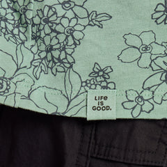 Women's Floral Garden Pattern Crusher-LITE Easy Tee