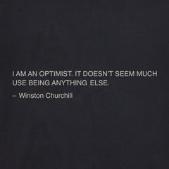 Men's I am an Optimist - Churchill Short Sleeve Crusher Tee
